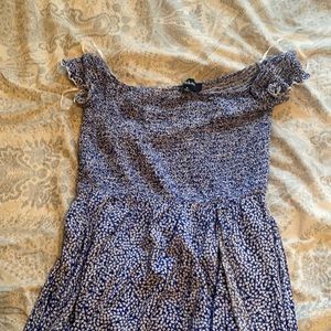 Blue print dress (long)